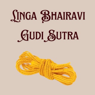 Yellow Linga Bhairavi Gudi Sutra Consecrated