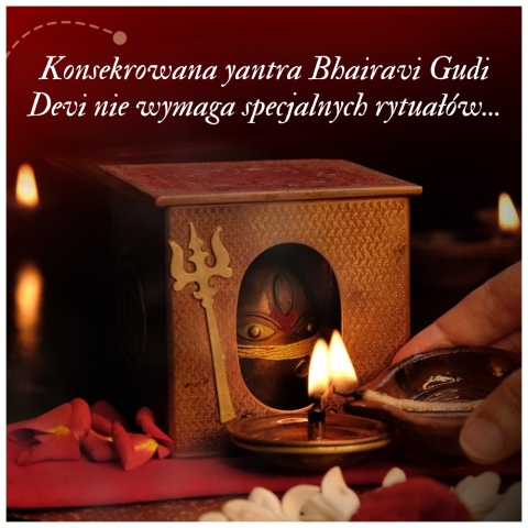 Consecrated Linga Bhairavi Gudi. Miniature Linga Bhairavi Devi form for your home.