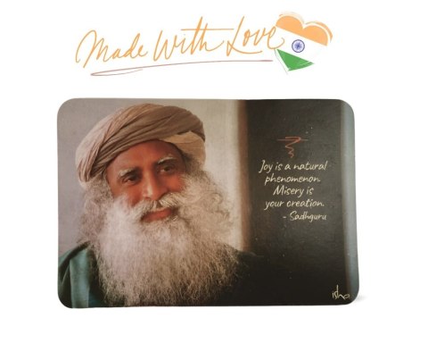 Fridge magnet with Sadhguru  quote