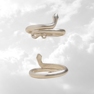 Snake Ring Sarpa Sutra silver (Size L)