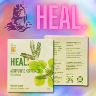 ISHA HEAL Handmade soap with Arappu and Kuppaimeni with Citronella