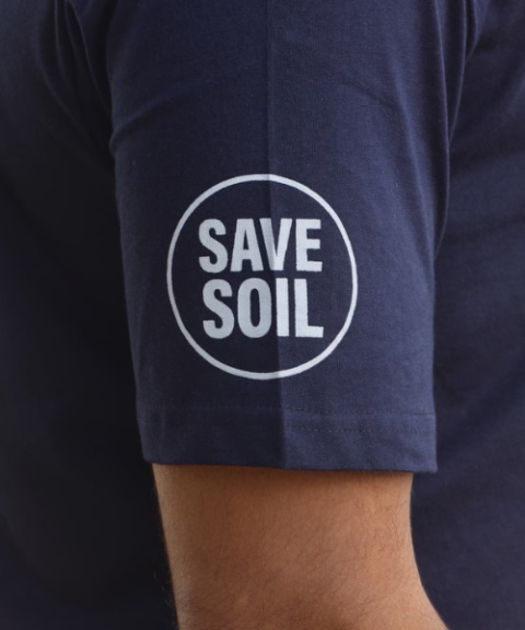 Koszulka SAVE SOIL Navy Blue  UNISEX