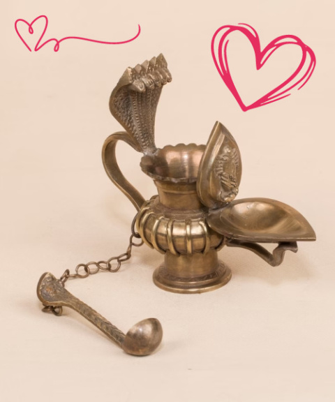 Linga Bhairavi Lampa z łyżeczką 