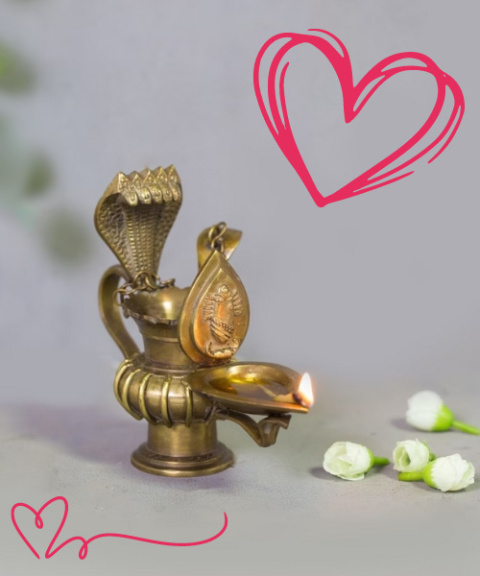 Linga Bhairavi Lampa z łyżeczką 
