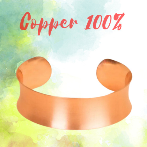 Miedziana bransoletka -100% copper biżuteria  Style 5