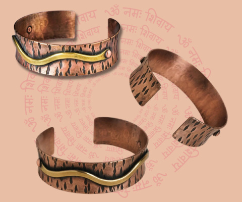 Serpentine Miedziana bransoletka 100% Miedzi ()