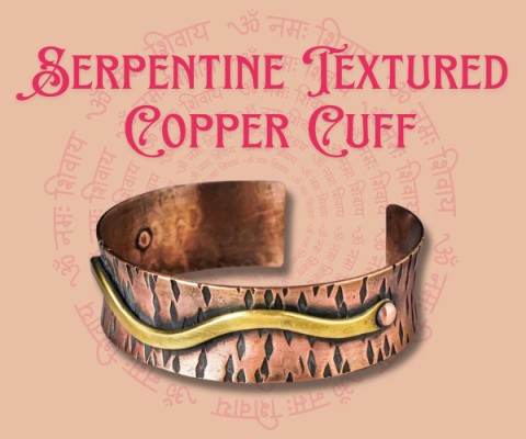 Serpentine Miedziana bransoletka 100% Miedzi ()