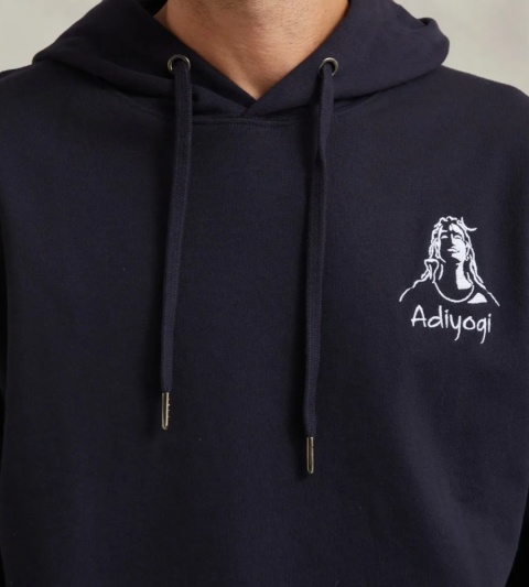 Adiyogi Hoodie – Navy Blue  UNISEX