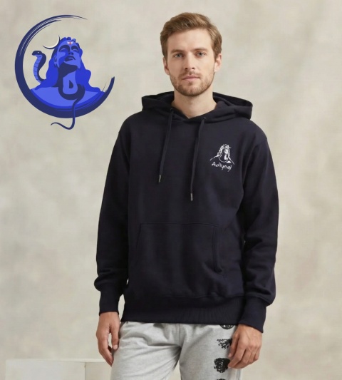 Adiyogi Hoodie – Navy Blue  UNISEX