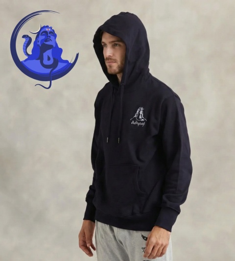Adiyogi Hoodie – Navy Blue  UNISEX