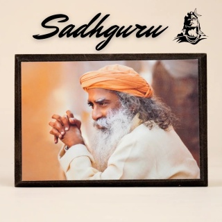 Photo of Sadhguru with a support of 💗