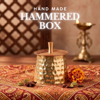 ISHA Hammered Copper Cover vessel