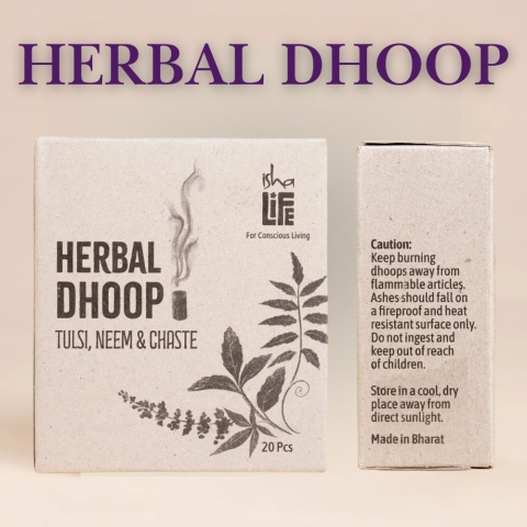 Herbal Dhoop (20 pcs). From Chaste, Tulsi and Neem.