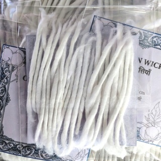 Cotton wicks LONG Diya lamps