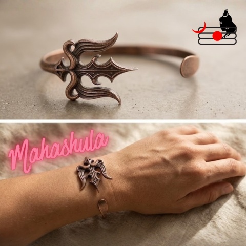 Copper Bracelet Mahashula (Triszul) –  