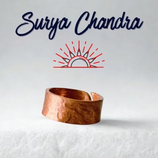 Surya Chandra Copper Ring