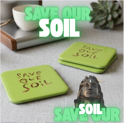 Magnet for the “Save Our Soil” refrigerator – Conscious Choice with Message